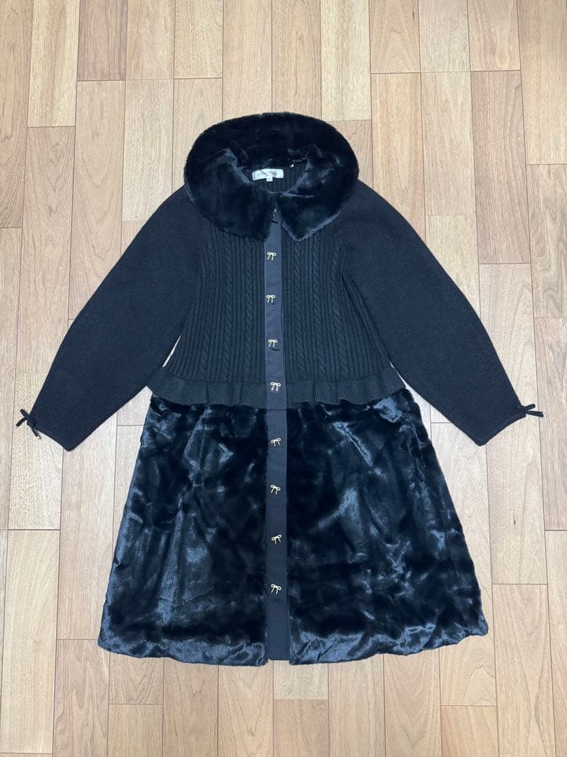 最終値下げ！Super Beauty フアーコート カーディガン 4way 42