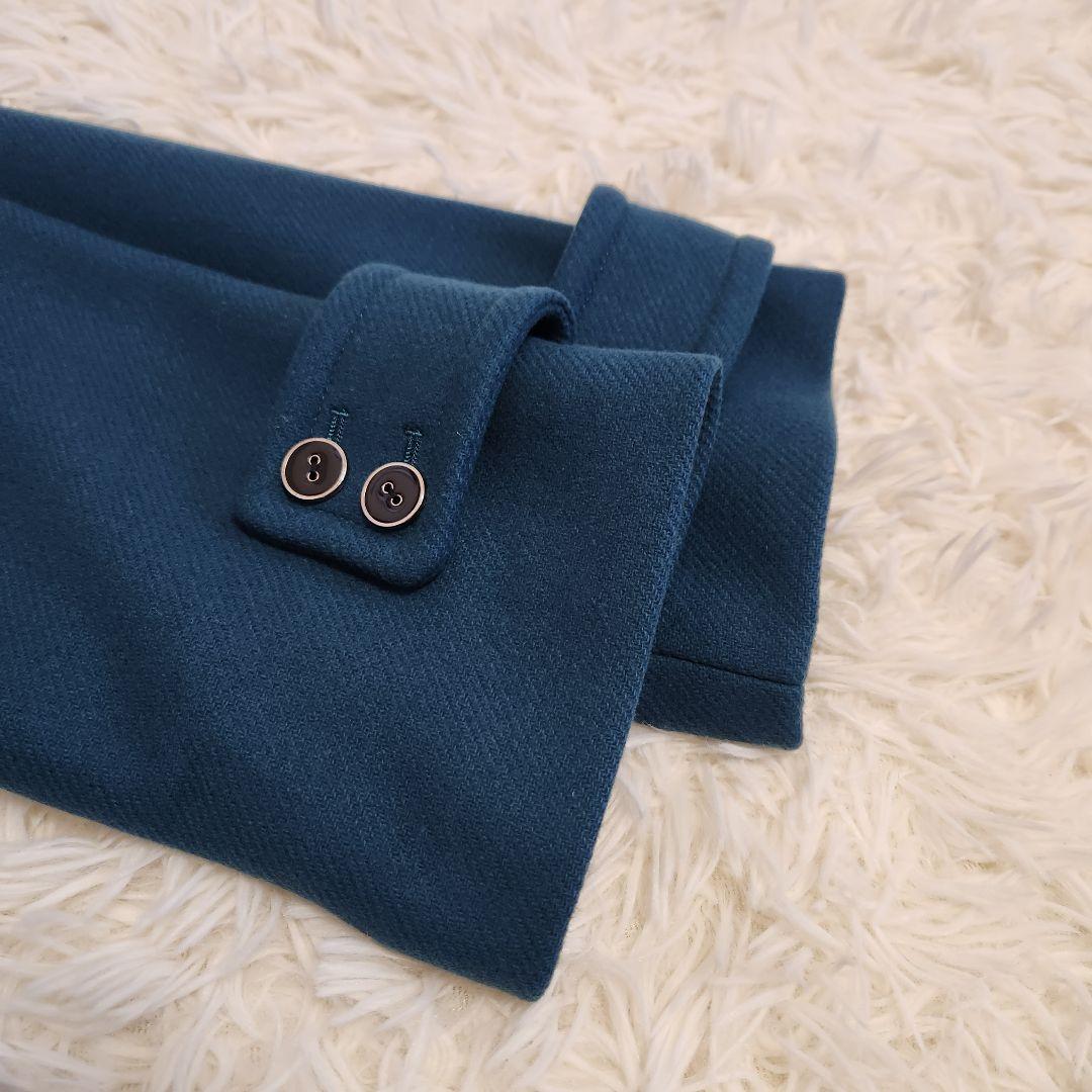 【美品】ダーマコレクション 袖ベルト 上質 ウールコート Lサイズ
