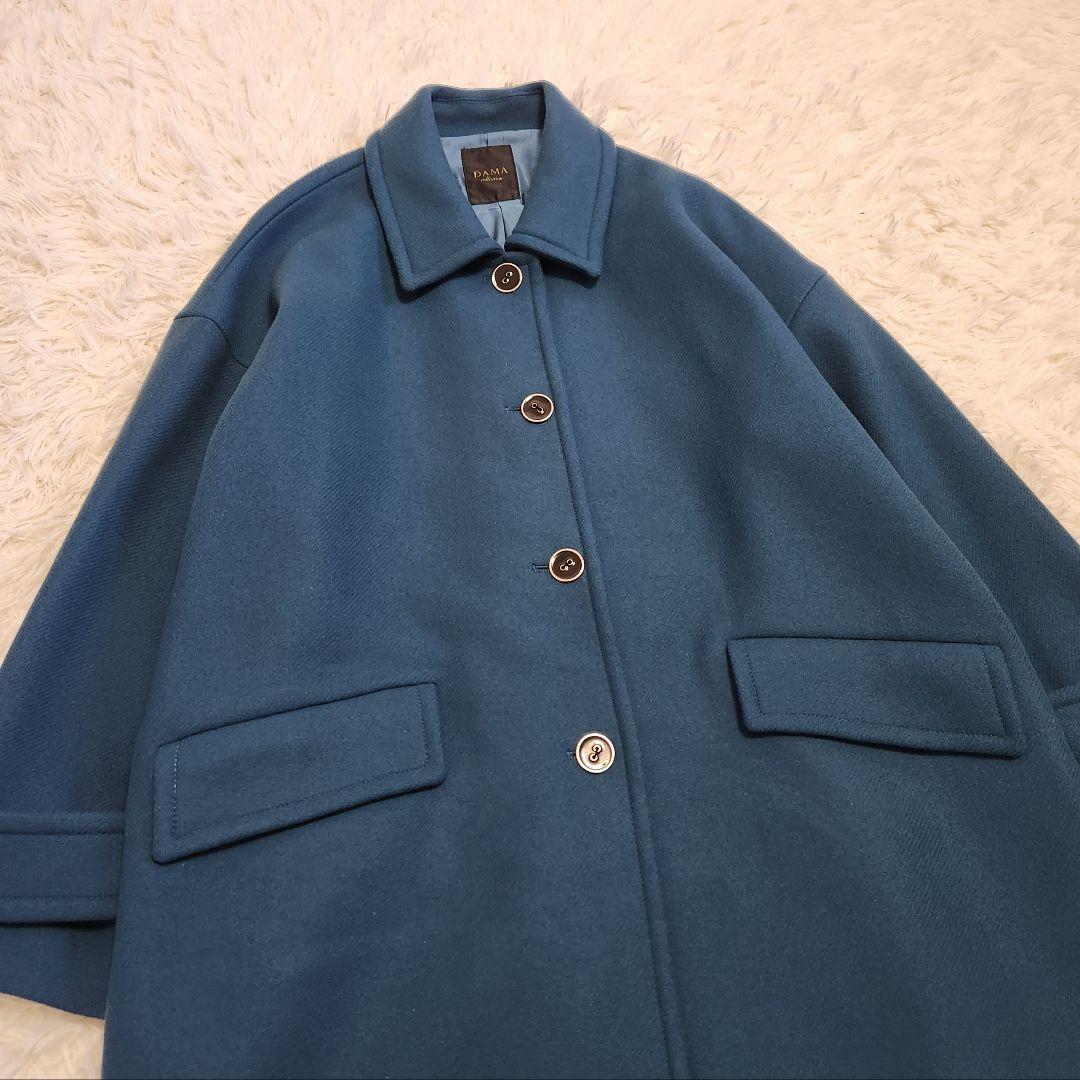 【美品】ダーマコレクション 袖ベルト 上質 ウールコート Lサイズ