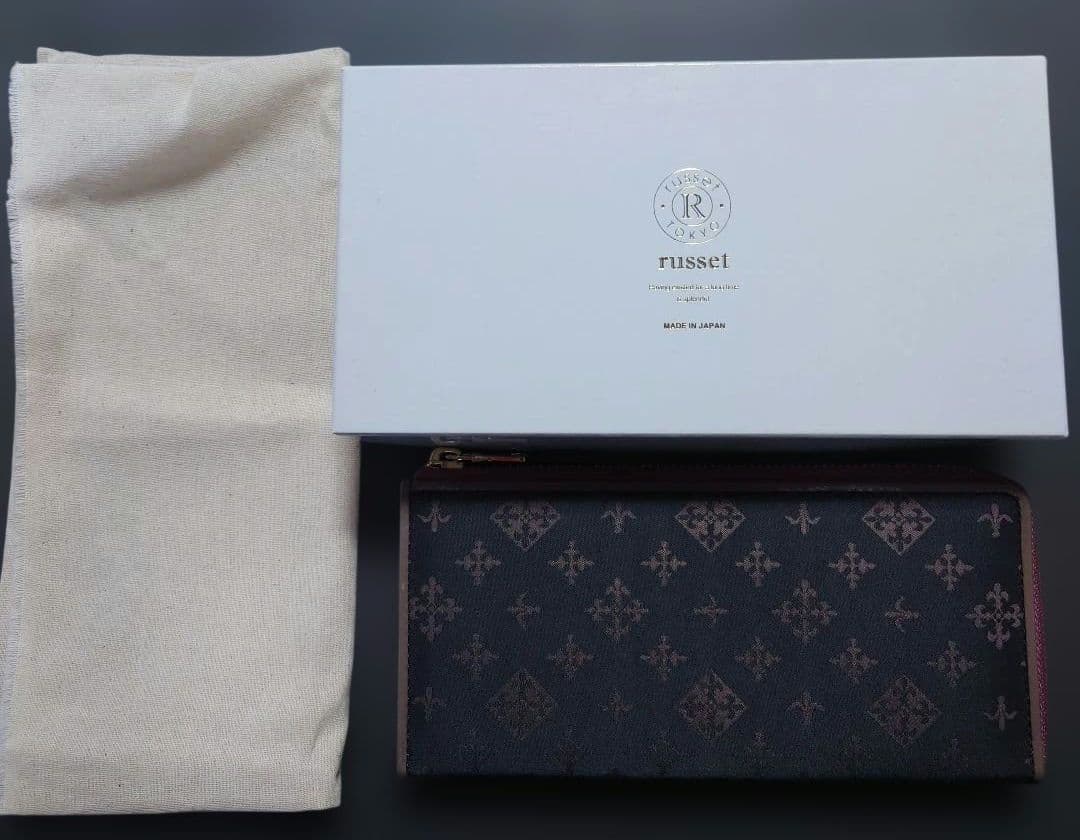 [値下げ]russet ロングウォレット　Gray/Pink