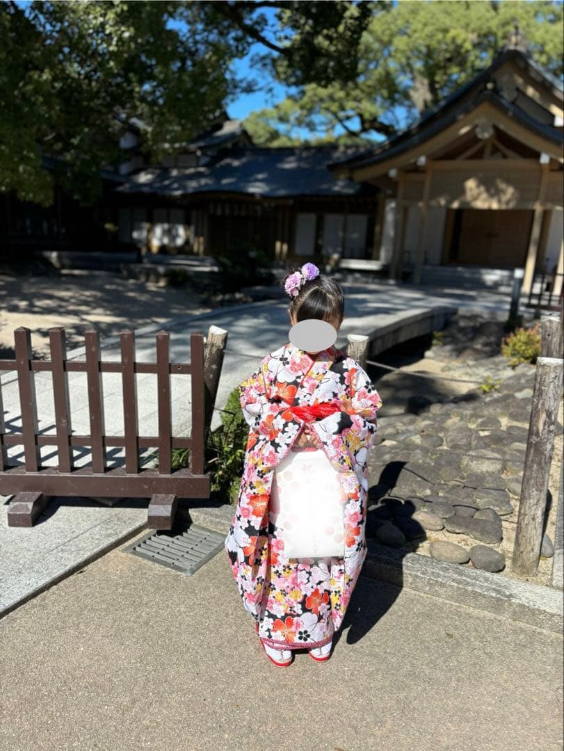 七五三 着物セット 花柄　7歳　リョウコキクチ