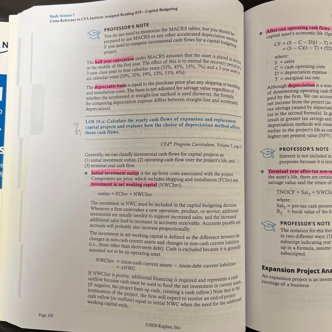 語学・辞書・学習参考書 CFA level2 schweser notes