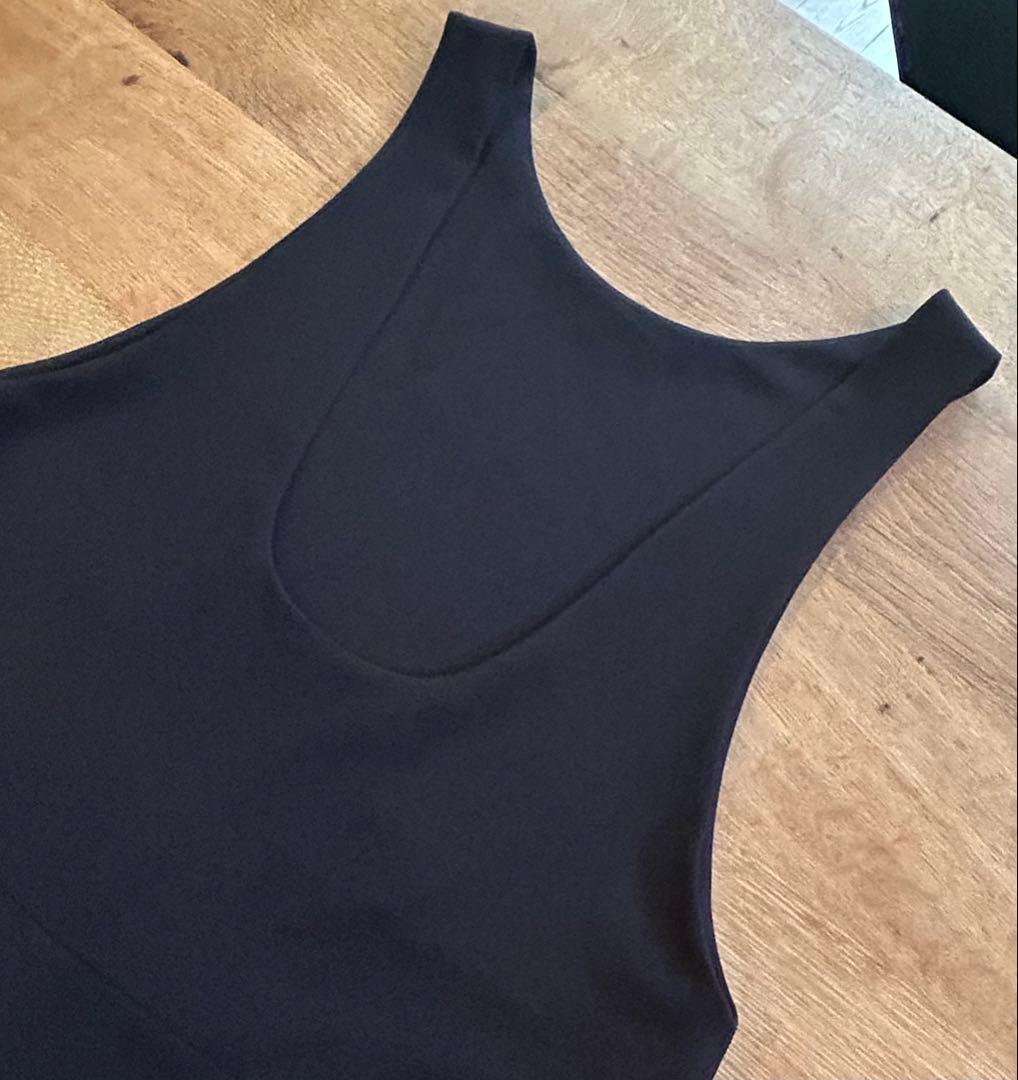 はな[plage] U-Neck オーバーオール Black 38