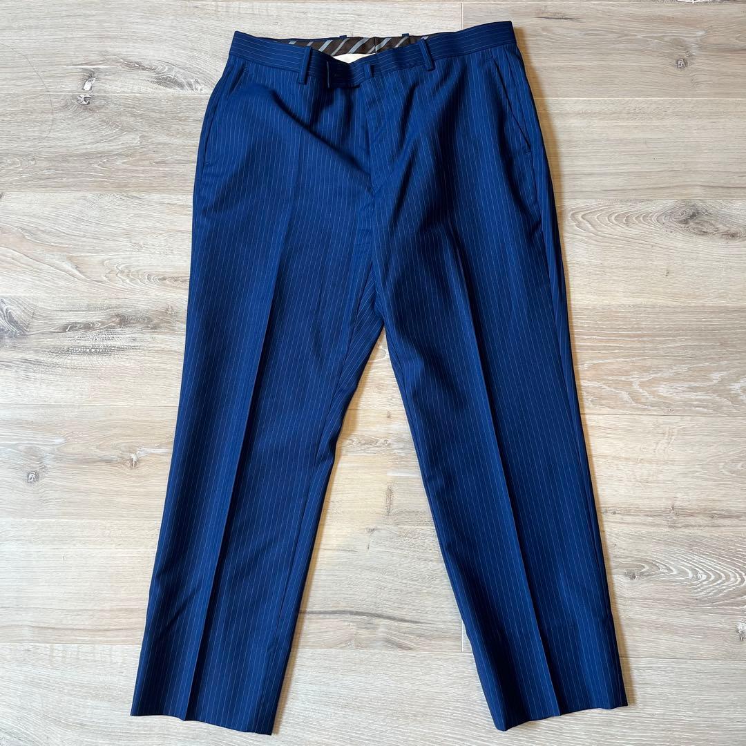 ネイビー ストライプ スーツ REDA製生地