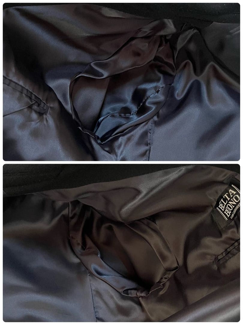 【美品】ベルタボーノ　カシミヤ100% ダブルチェスターロングコート　サイズLL