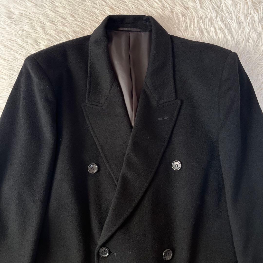 【美品】ベルタボーノ　カシミヤ100% ダブルチェスターロングコート　サイズLL