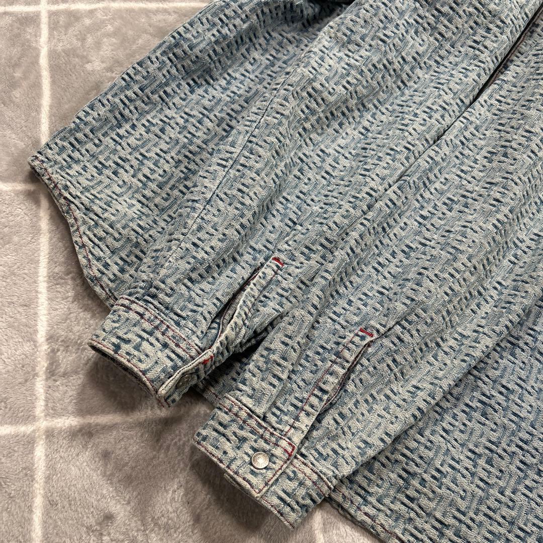 【☆極美品XXL☆】DIESEL Gジャン デニムジャケット XXL相当 総柄