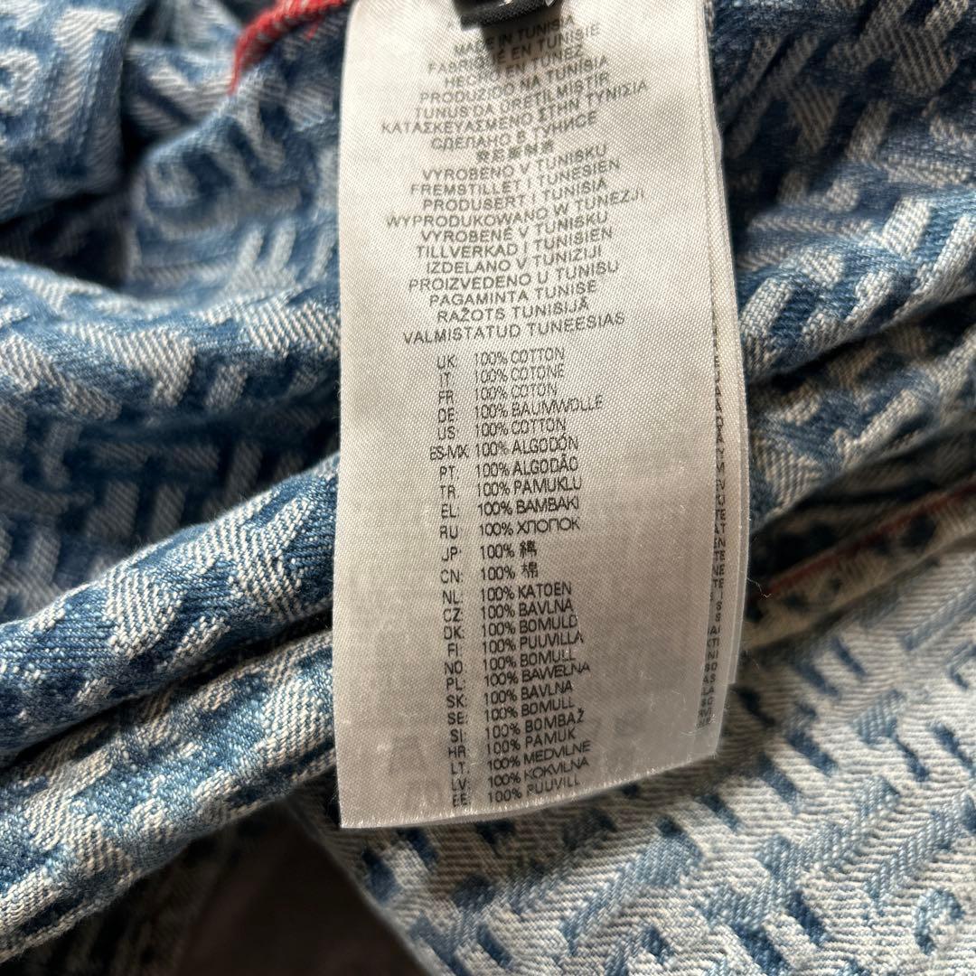 【☆極美品XXL☆】DIESEL Gジャン デニムジャケット XXL相当 総柄