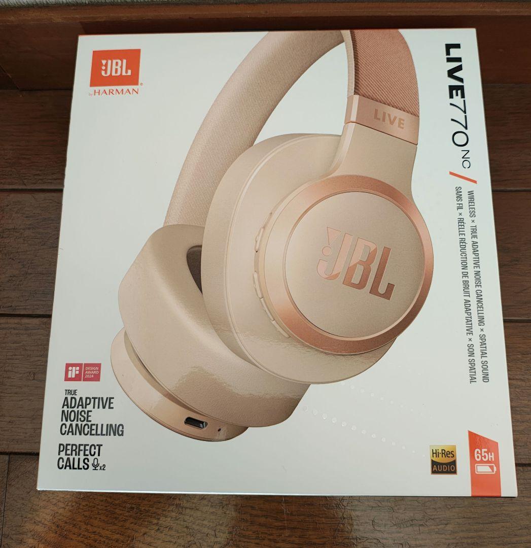 新品未開封　JBL LIVE770NC ワイヤレスヘッドホン サンドストーン