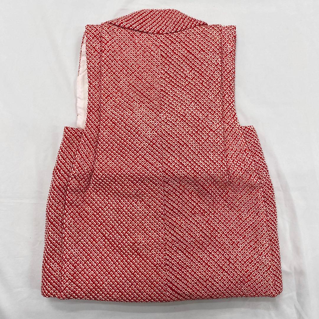 507agu37◎七五三 三歳 女の子 着物&被布&長襦袢 総絞り◎美品