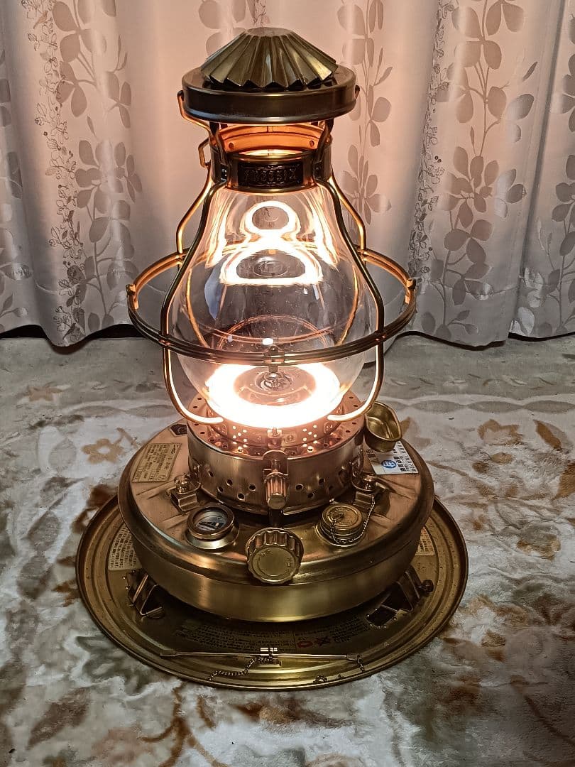 【美品】ニッセン石油ストーブ ゴールドフレーム IS-3NE 復刻版