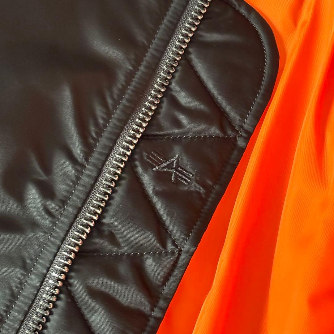 美品　アルファインダストリーズ MA-1 フライトジャケット リバーシブル　黒