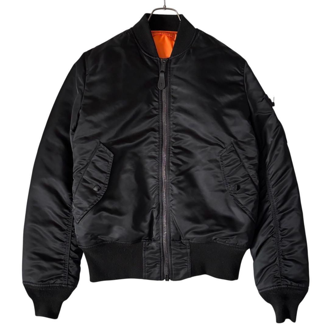 美品　アルファインダストリーズ MA-1 フライトジャケット リバーシブル　黒