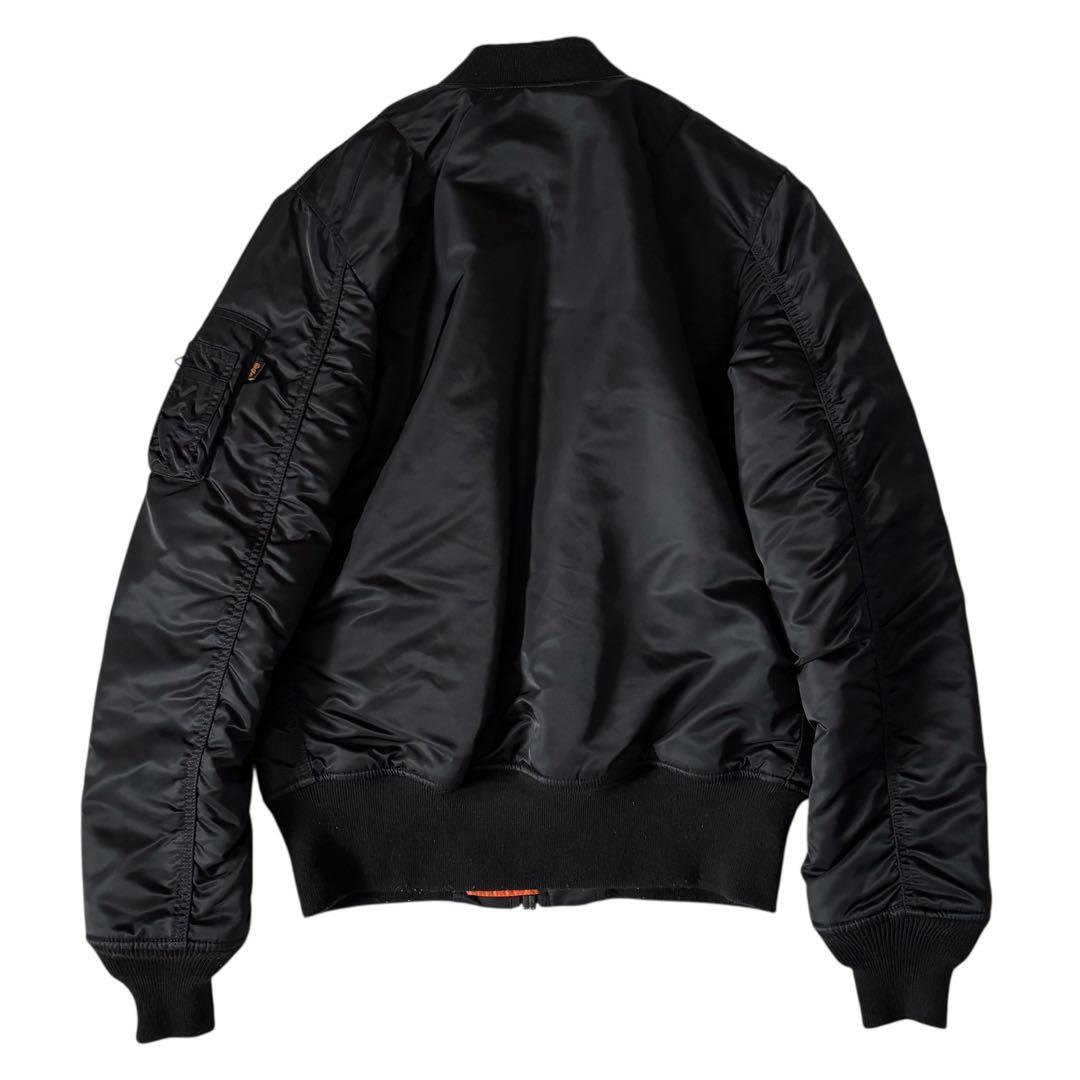 美品　アルファインダストリーズ MA-1 フライトジャケット リバーシブル　黒