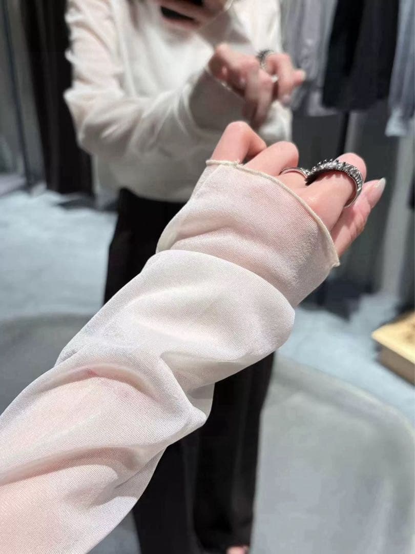 depareille CHIFFON HIGH NECK /シフォンハイネック