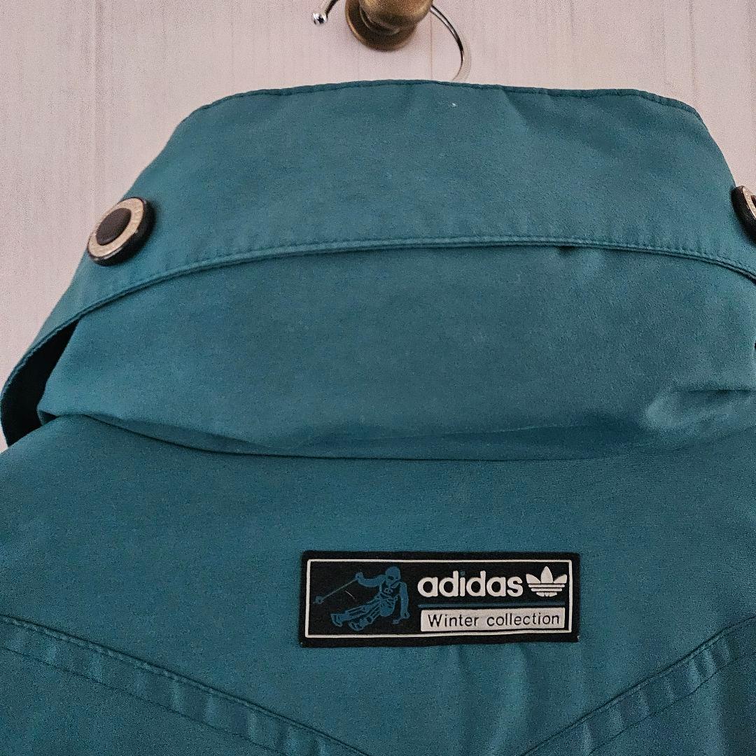 【超希少】アディダス スキーウェア ジャケット ヴィンテージ グリーン L
