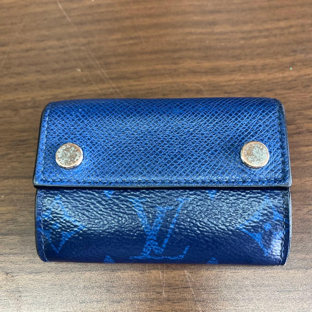 訳あり　ヴィトン　ディスカバリー　コンパクト　ウォレット　タイガラマ　ボタン