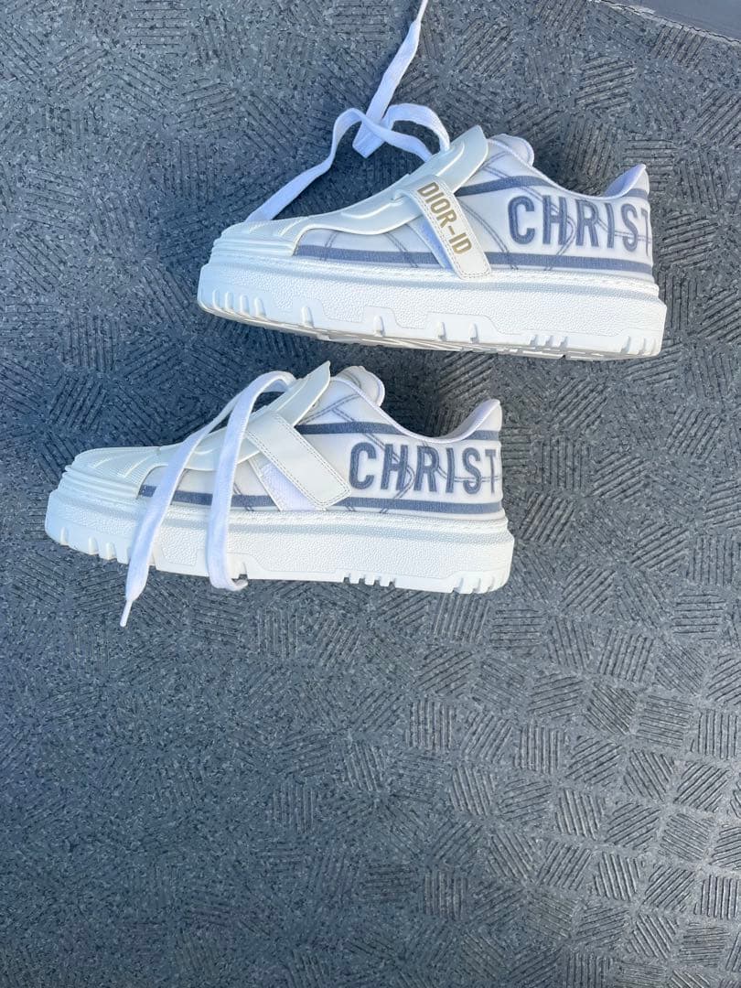 極美品 DIOR-ID スニーカー ディオール 36.5 ホワイト