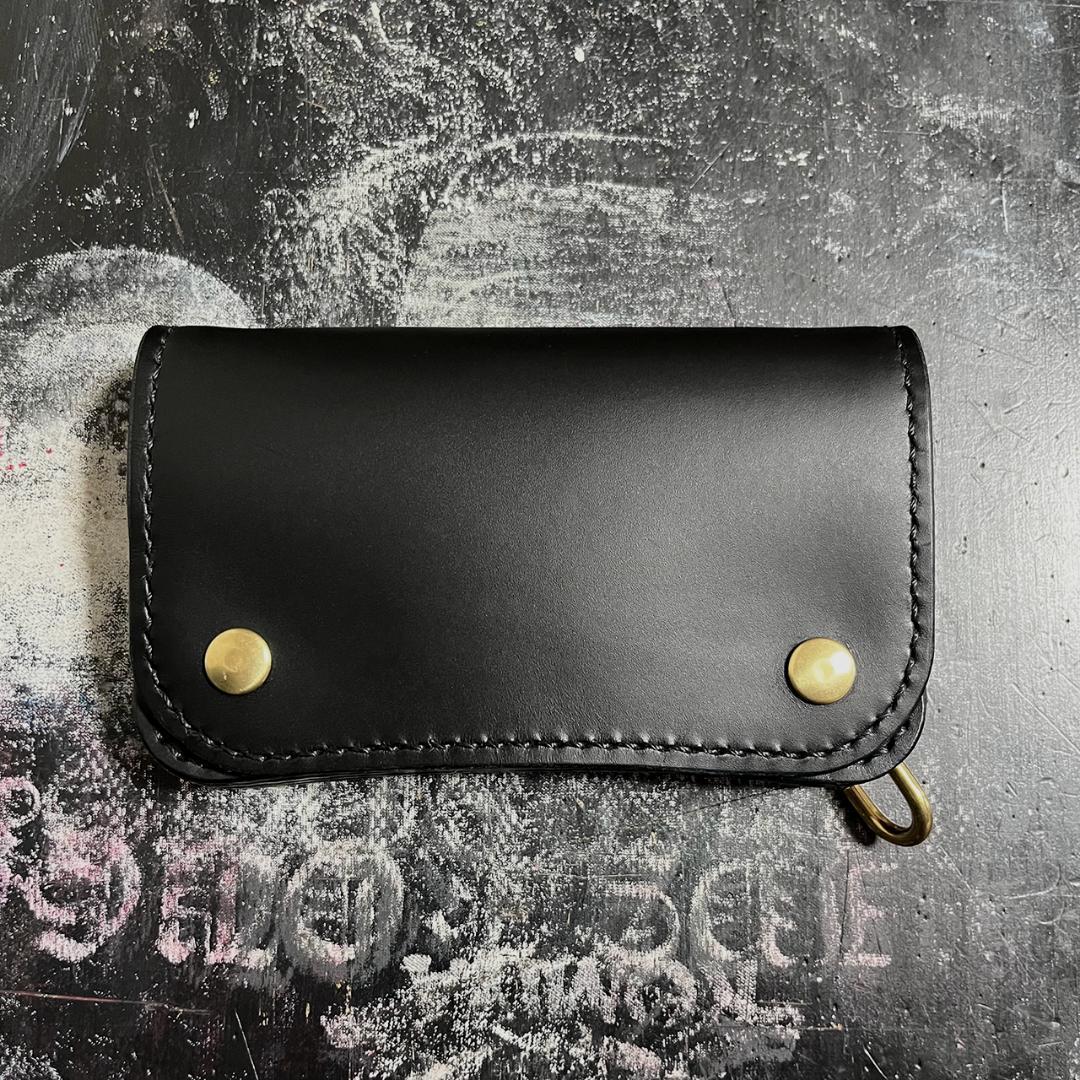 トラッカーウォレット イタリアレザー 3層 長財布 折り財布 #338ミドル