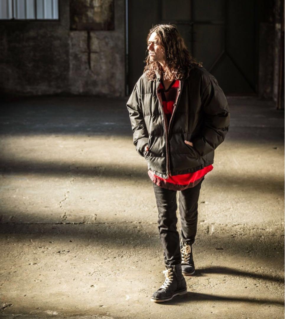 新品／26.5㎝、27㎝／グラム glamb／ヴィンテージ加工 デニムブーツ