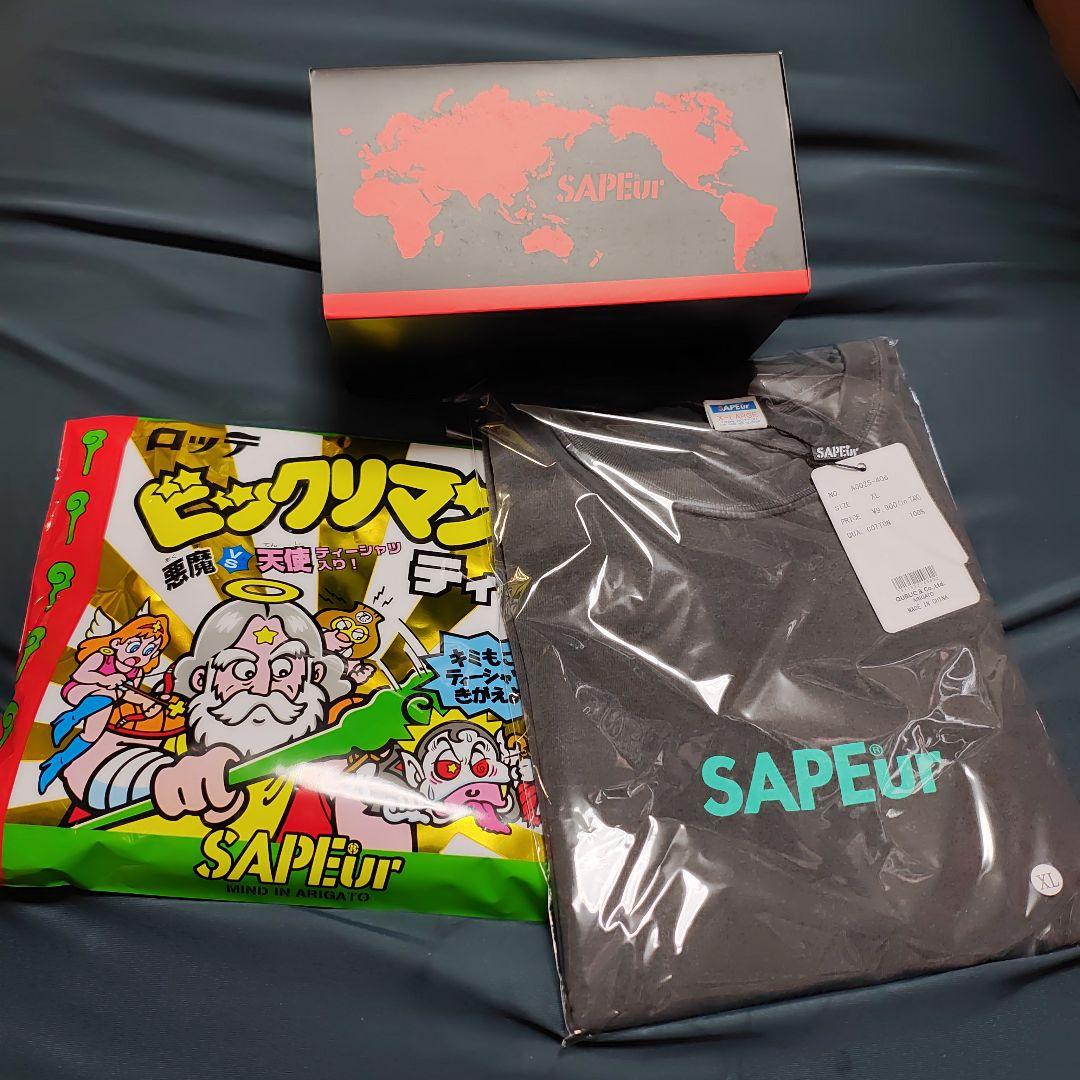SAPEuR ブラック Tシャツ