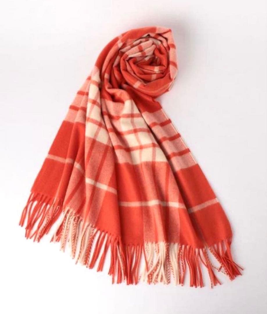 【希少】ジョンストンズ　ドゥロワー別注　カシミア100% 大判ストール