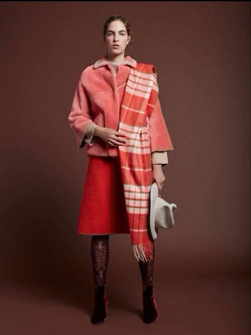 【希少】ジョンストンズ　ドゥロワー別注　カシミア100% 大判ストール