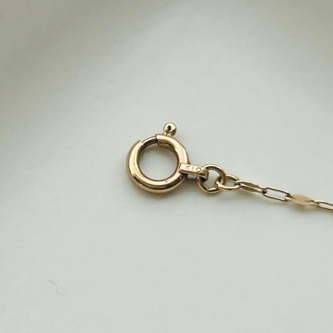 【ete】K10YG ロングチェーンネックレス（70cm）