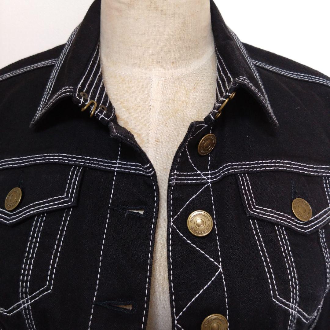 バーバリー BURBERRY BRIT 黒デニムジャケット サイズS