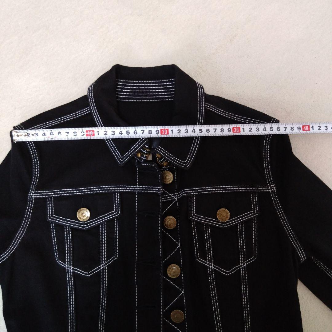 バーバリー BURBERRY BRIT 黒デニムジャケット サイズS