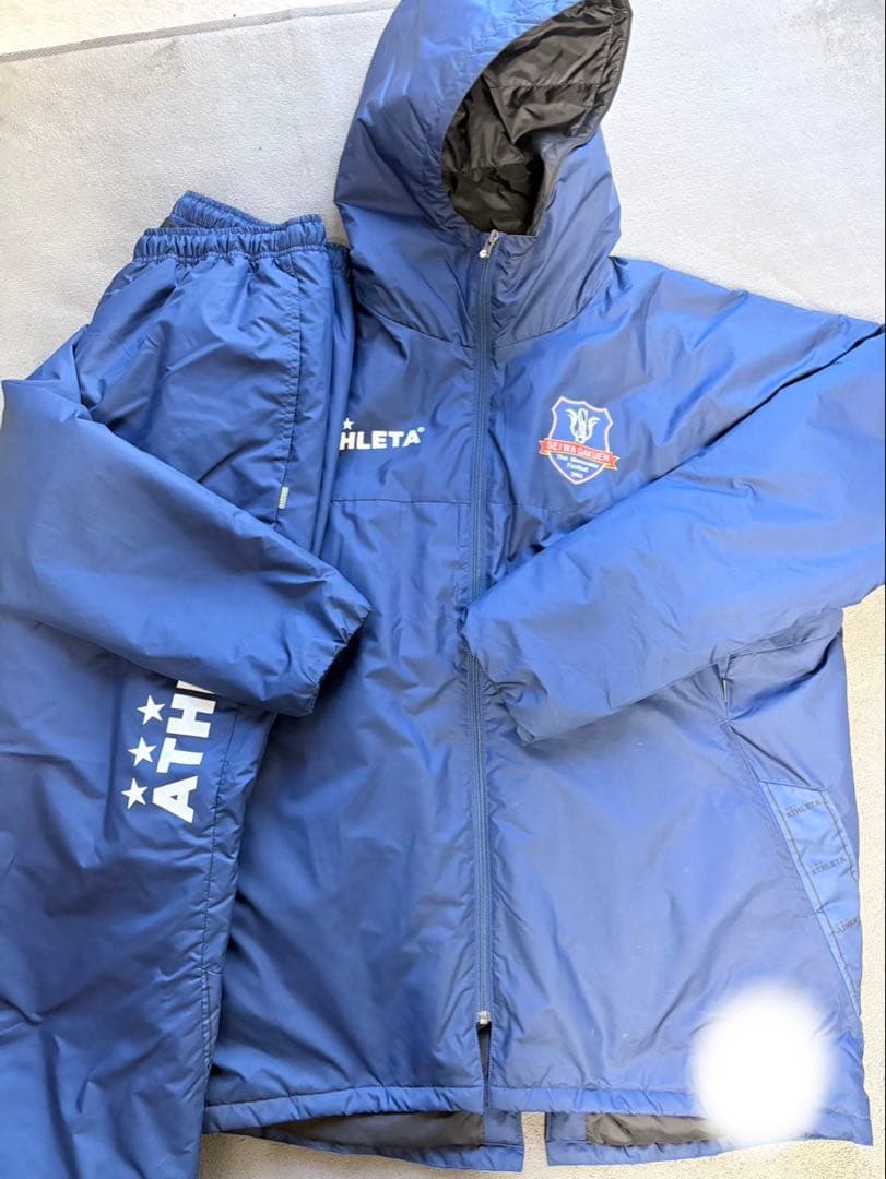 高校サッカー 聖和学園 ハーフコート 上下セット Oサイズ