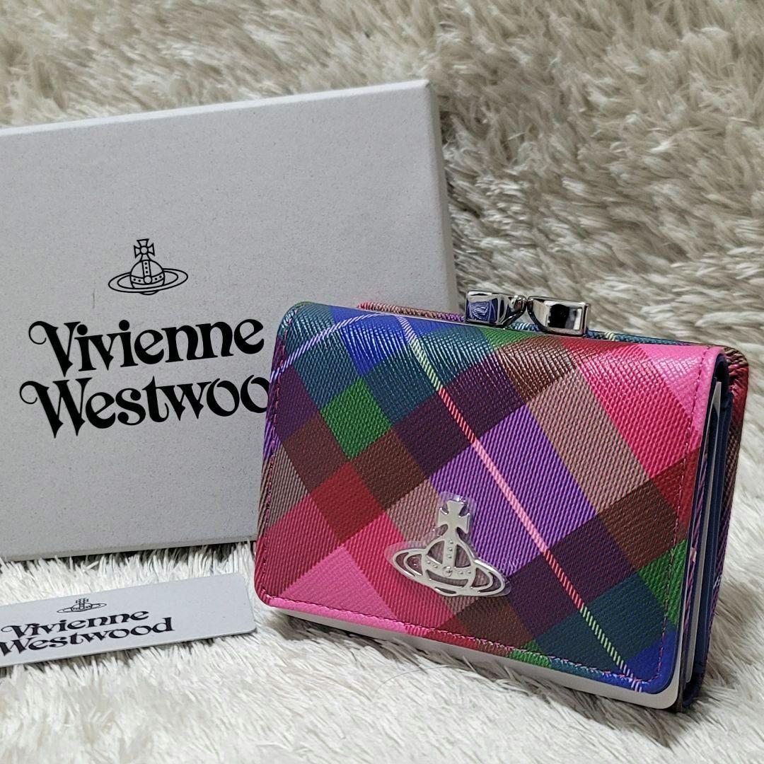 未使用✨Vivienne Westwood 三つ折り財布 タータンチェック 箱付