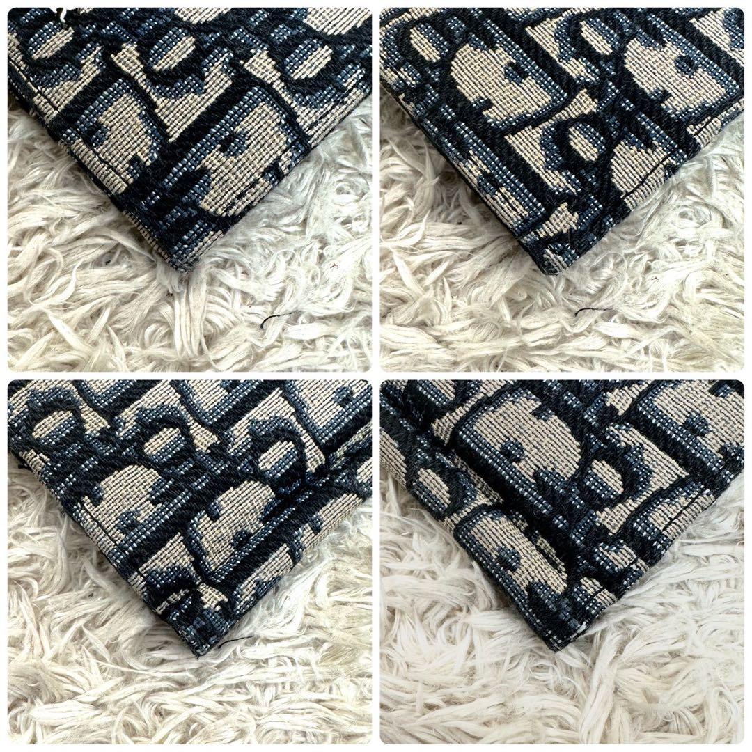 【未使用級】ディオール マネークリップ トロッター オブリーク ジャガード