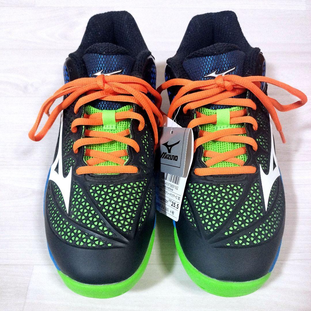 新品【MIZUNO】ミズノ ウエーブエクシードツアー2 テニスシューズ 25.5