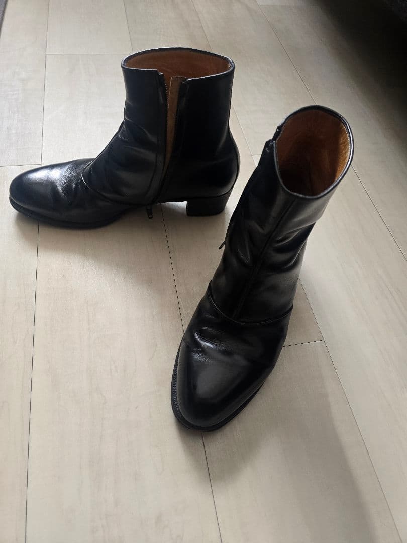 Le Yucca's Art.Y28318 サイドジップブーツ BLACK