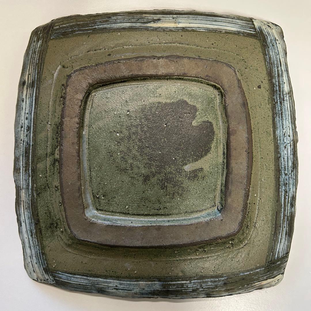 ココチ舎 Cocochiya（市野雅利）　角皿2枚組 インディゴ24cm 丹波焼