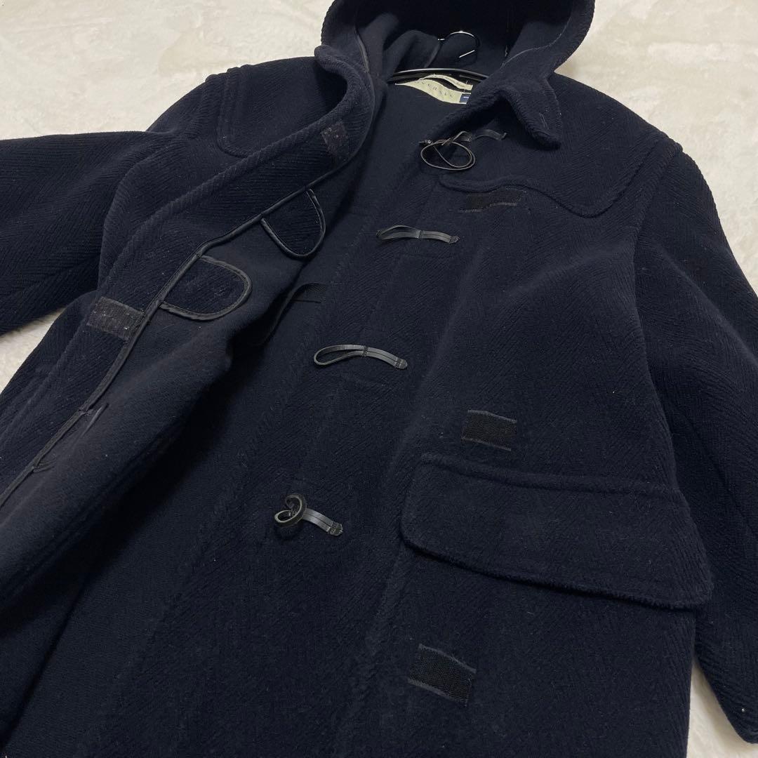 【美品】グローバーオール キングストン ダッフルコート ヘリンボーン 紺 XL