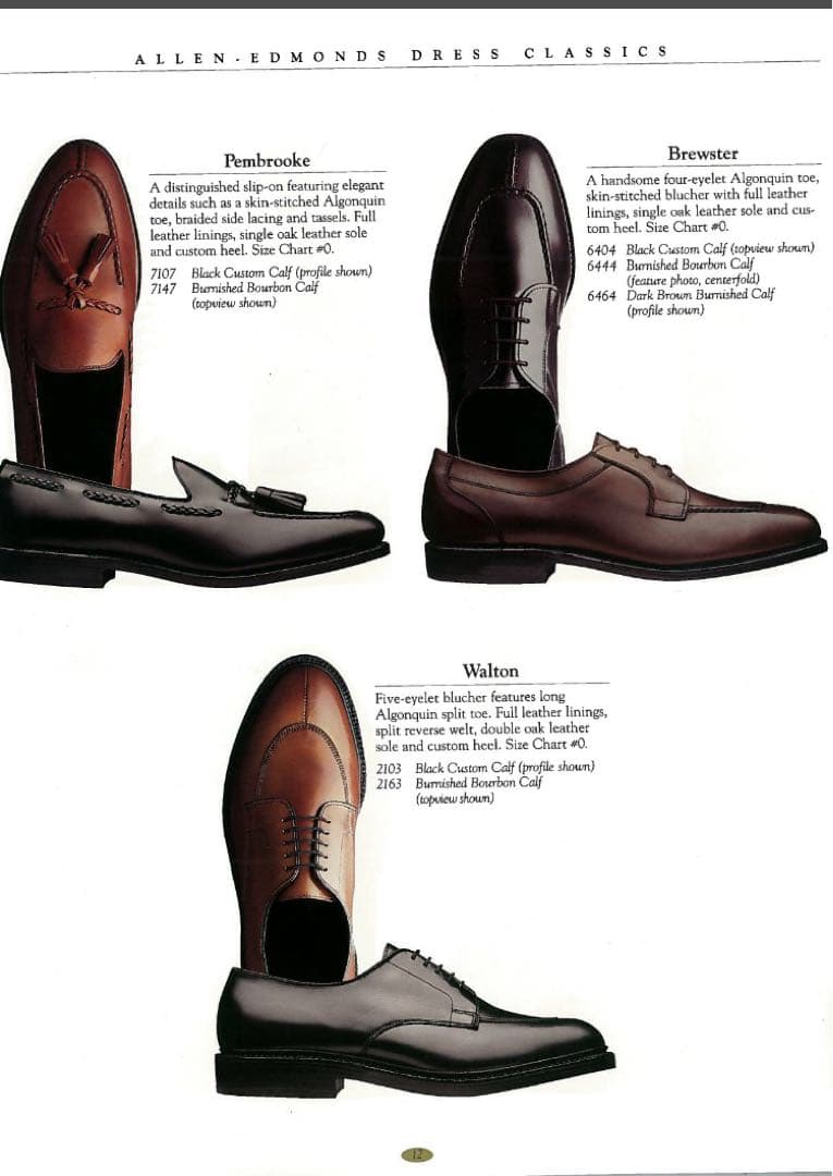 靴 Allen Edmonds 2103 Walton Black dress