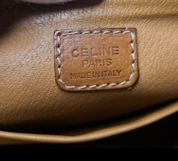 美品✨️CELINEヴィンテージ マカダム柄ポーチPVCレザー セカンドバッグ