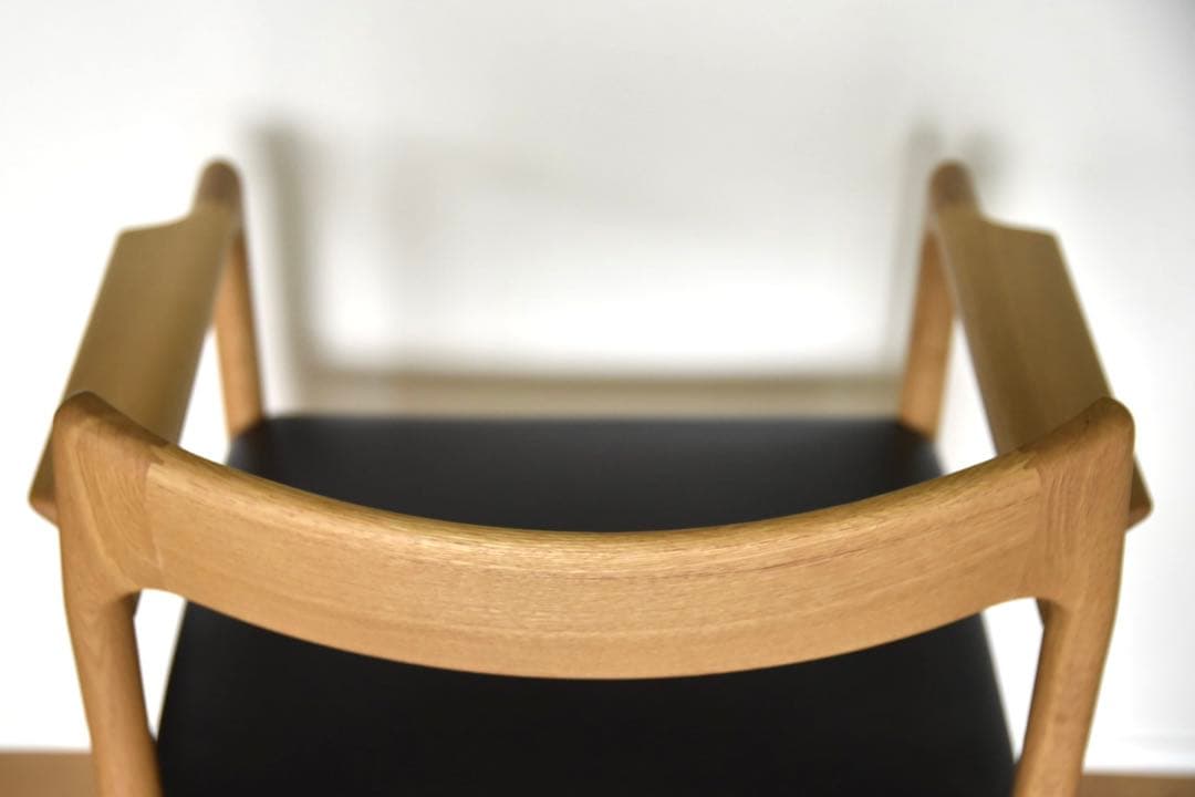 オーク材本革アームチェア　(検索) ウェグナー　J.Lモラー　デンマーク 北欧