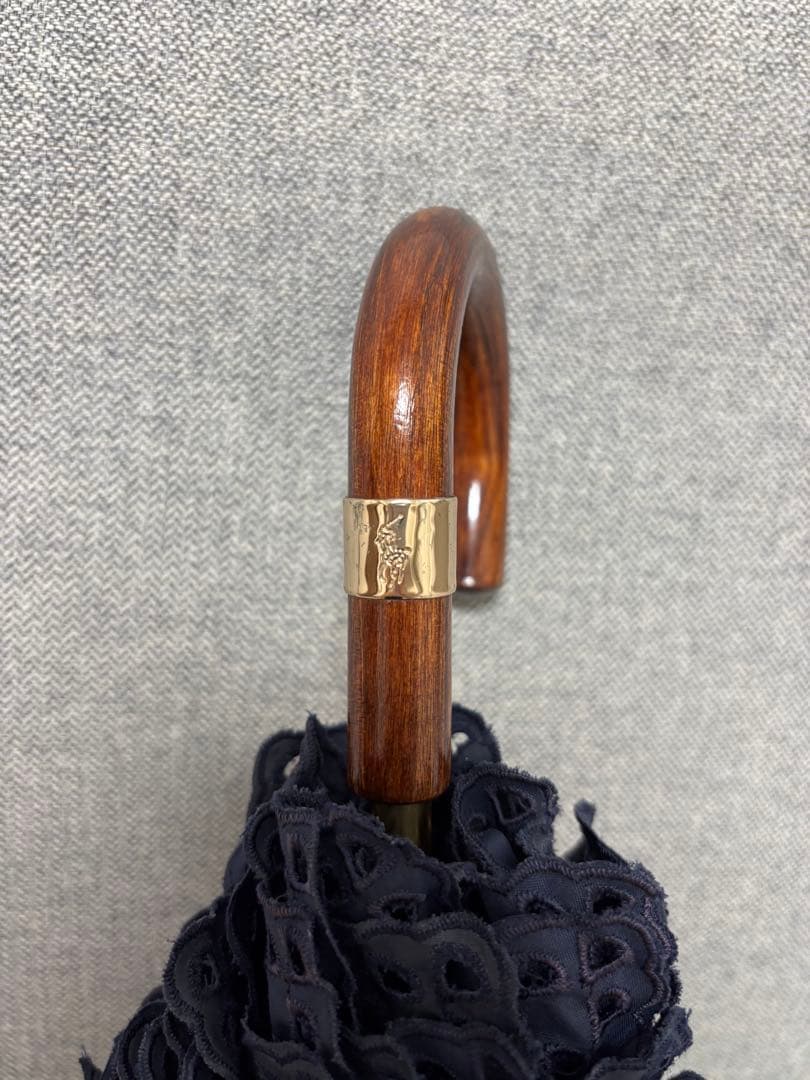 ポロラルフローレンネイビー レース縁取り 日傘