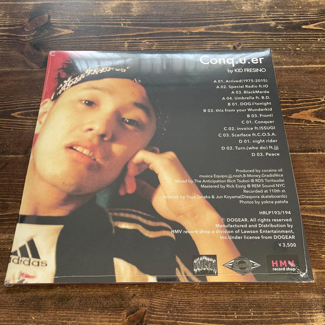 新品未開封　レア盤　kid fresino レコードconq u er 2LP