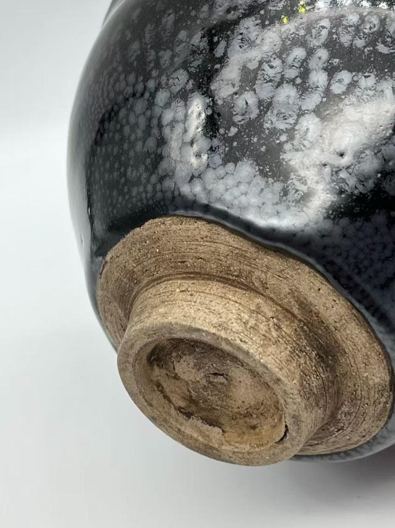 宋時代　油滴天目茶碗 建窯茶盞 唐物 古賞物茶道具　茶杯 盃 煎茶碗(A-89)