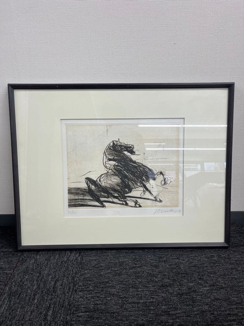 リトグラフ　クロード・ワイズバッシュ　「ドライポイント」　直筆サイン