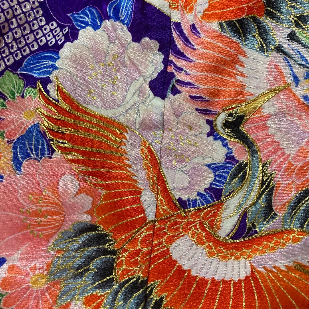 美品　15点セット　七五三　フルセット　3歳　5歳　7歳　アンティーク　紫　着物