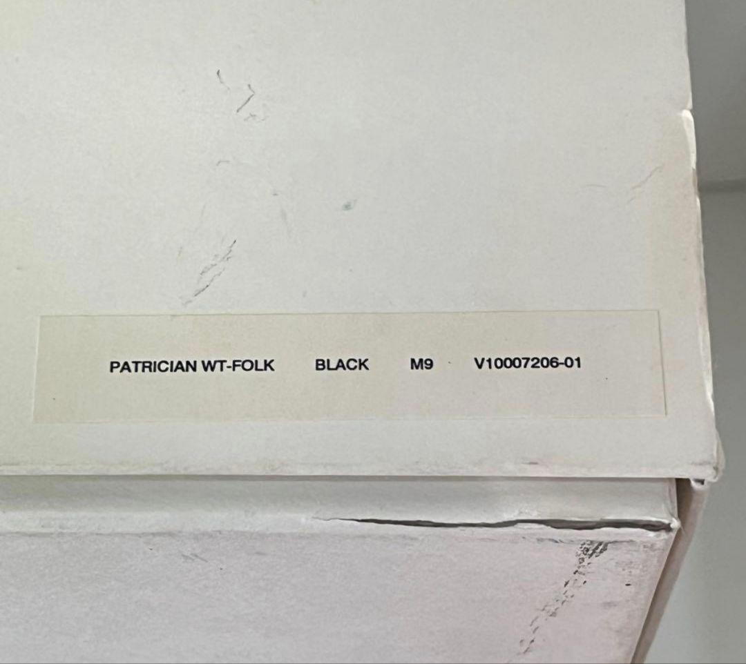 VISVIM PATRICAN WT-FOLK BLACK 9 27cm相当