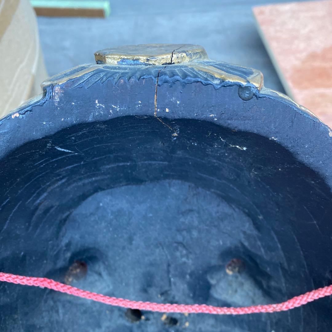 天狗 お面 木彫り　幅20cmＸ奥行30cmＸ高さ29cm