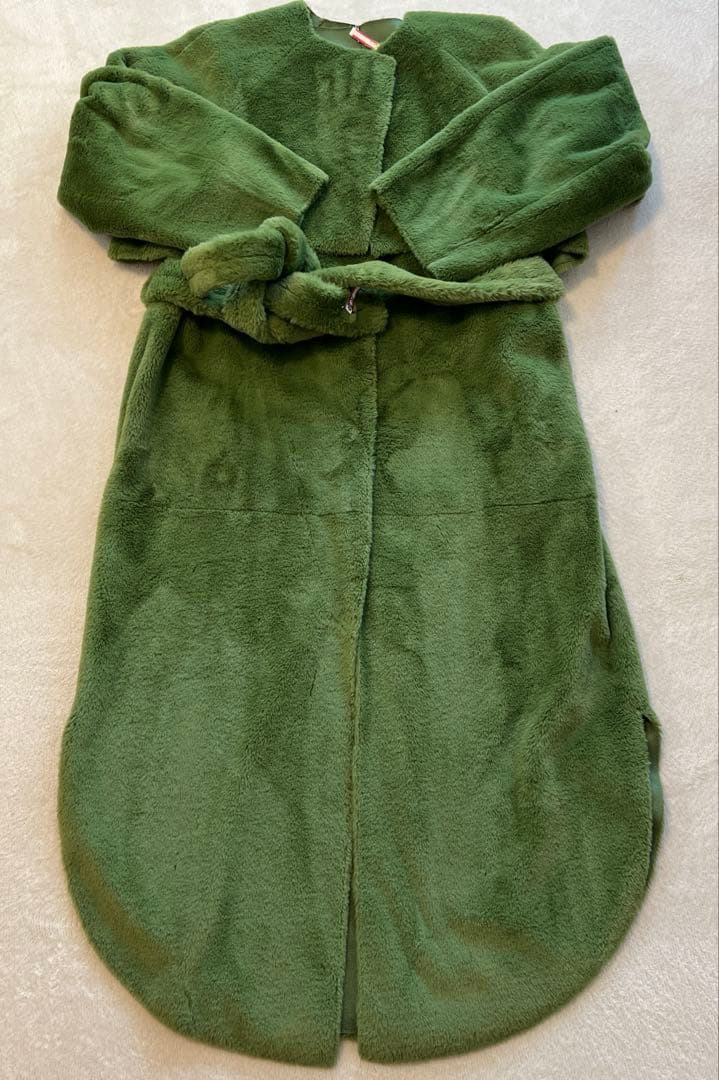 AMERlVINTAGEグリーンファーコート