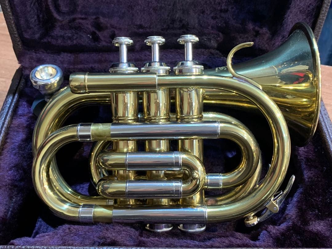 Heinrich へインリッチ ケース付 ポケットトランペット