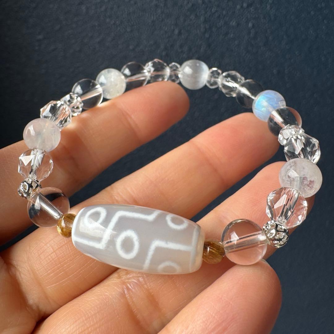 九眼天珠　デザインブレスレット